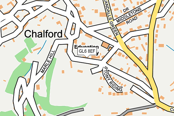 GL6 8EF map - OS OpenMap – Local (Ordnance Survey)