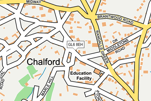 GL6 8EH map - OS OpenMap – Local (Ordnance Survey)