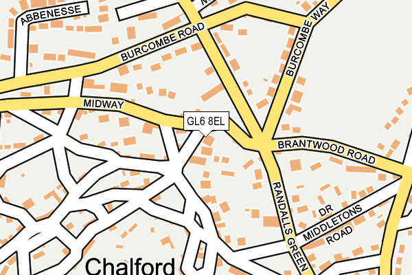 GL6 8EL map - OS OpenMap – Local (Ordnance Survey)