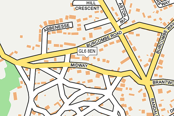 GL6 8EN map - OS OpenMap – Local (Ordnance Survey)