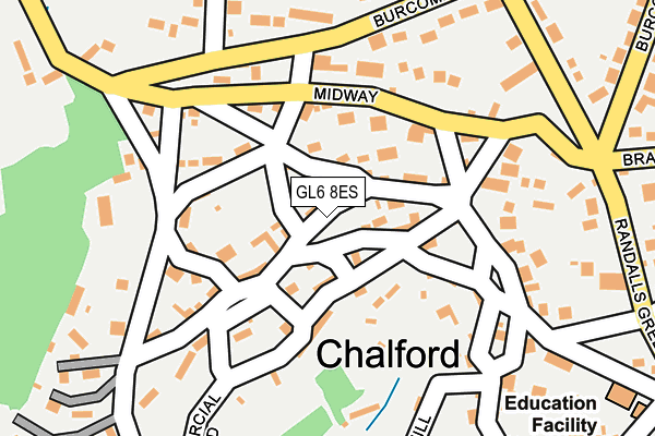 GL6 8ES map - OS OpenMap – Local (Ordnance Survey)