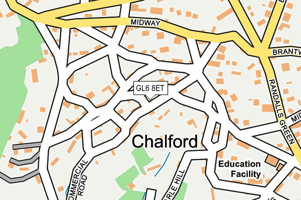 GL6 8ET map - OS OpenMap – Local (Ordnance Survey)