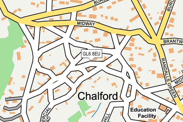 GL6 8EU map - OS OpenMap – Local (Ordnance Survey)