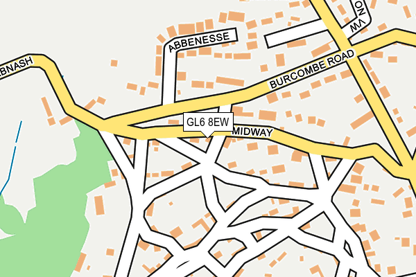 GL6 8EW map - OS OpenMap – Local (Ordnance Survey)