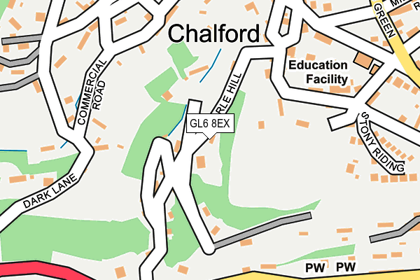 GL6 8EX map - OS OpenMap – Local (Ordnance Survey)