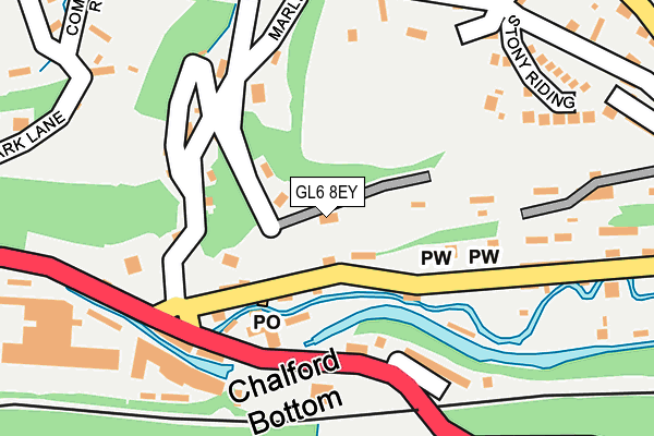 GL6 8EY map - OS OpenMap – Local (Ordnance Survey)