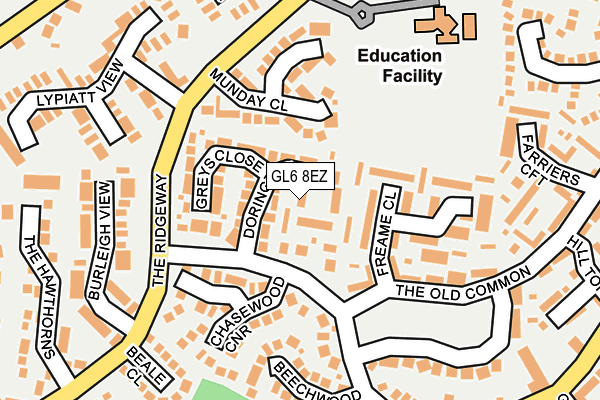GL6 8EZ map - OS OpenMap – Local (Ordnance Survey)