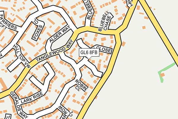 GL6 8FB map - OS OpenMap – Local (Ordnance Survey)