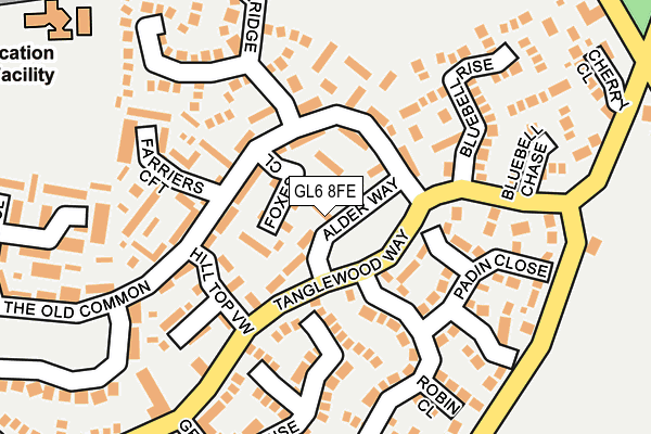 GL6 8FE map - OS OpenMap – Local (Ordnance Survey)