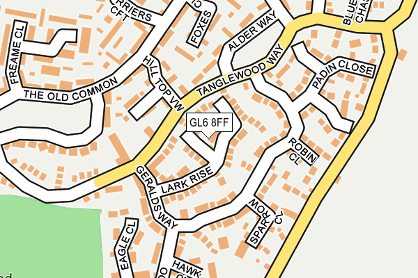 GL6 8FF map - OS OpenMap – Local (Ordnance Survey)