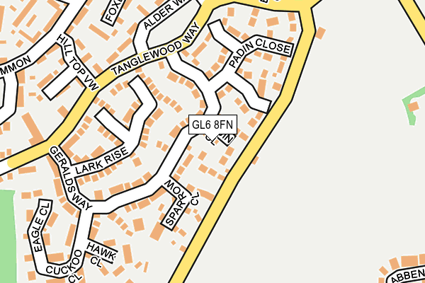 GL6 8FN map - OS OpenMap – Local (Ordnance Survey)