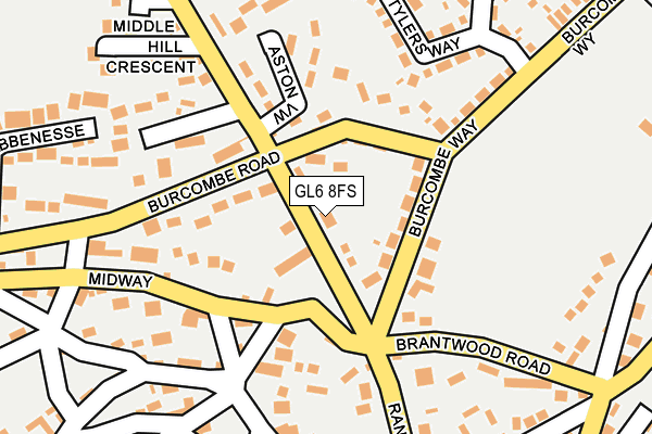 GL6 8FS map - OS OpenMap – Local (Ordnance Survey)