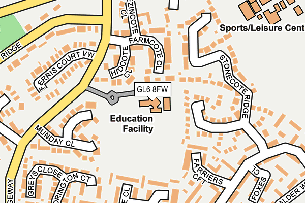 GL6 8FW map - OS OpenMap – Local (Ordnance Survey)