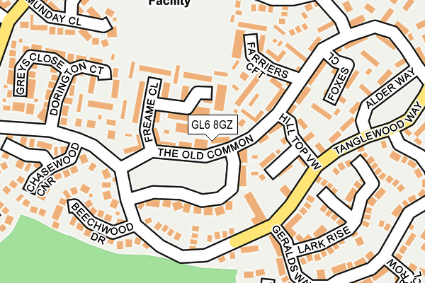 GL6 8GZ map - OS OpenMap – Local (Ordnance Survey)