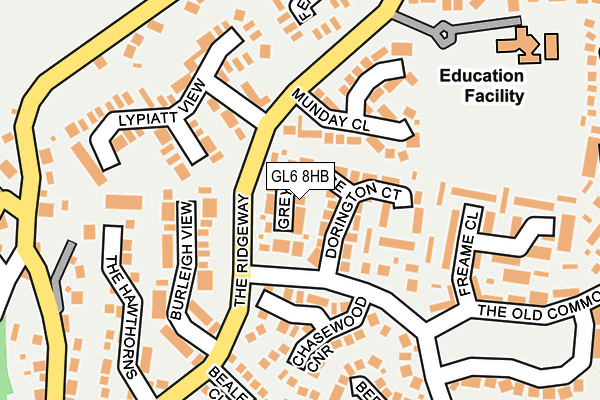 GL6 8HB map - OS OpenMap – Local (Ordnance Survey)