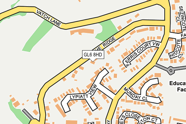 GL6 8HD map - OS OpenMap – Local (Ordnance Survey)