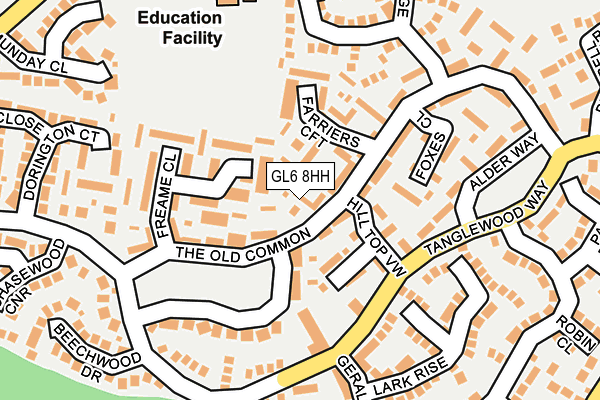 GL6 8HH map - OS OpenMap – Local (Ordnance Survey)