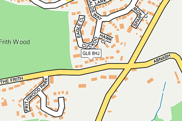GL6 8HJ map - OS OpenMap – Local (Ordnance Survey)