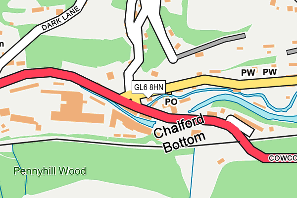 GL6 8HN map - OS OpenMap – Local (Ordnance Survey)