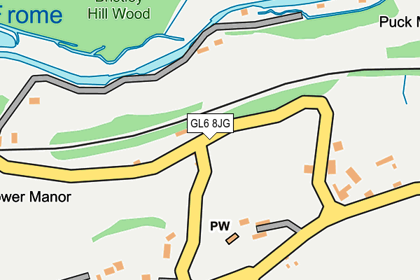 GL6 8JG map - OS OpenMap – Local (Ordnance Survey)