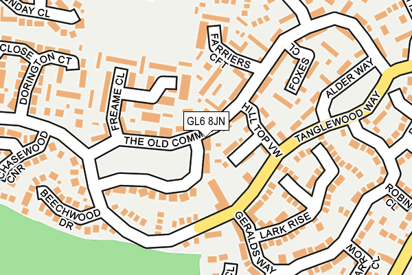 GL6 8JN map - OS OpenMap – Local (Ordnance Survey)
