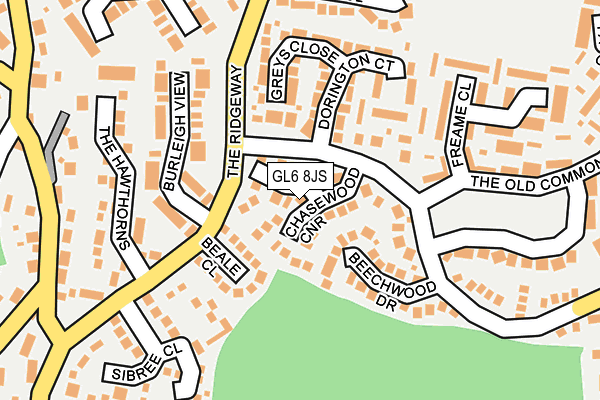 GL6 8JS map - OS OpenMap – Local (Ordnance Survey)