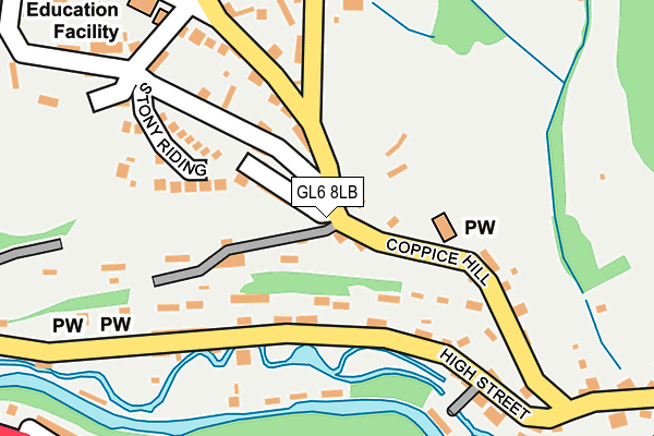 GL6 8LB map - OS OpenMap – Local (Ordnance Survey)