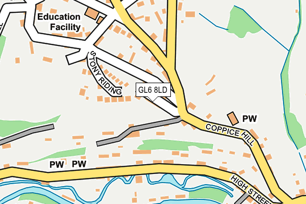 GL6 8LD map - OS OpenMap – Local (Ordnance Survey)