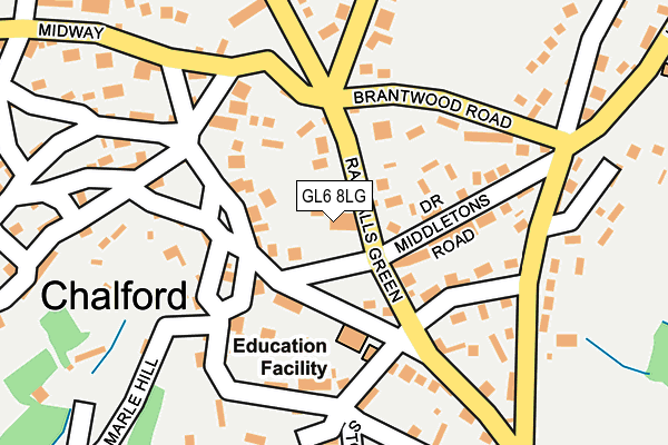 GL6 8LG map - OS OpenMap – Local (Ordnance Survey)