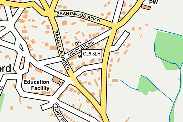 GL6 8LH map - OS OpenMap – Local (Ordnance Survey)