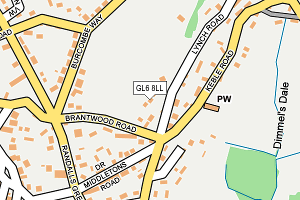 GL6 8LL map - OS OpenMap – Local (Ordnance Survey)