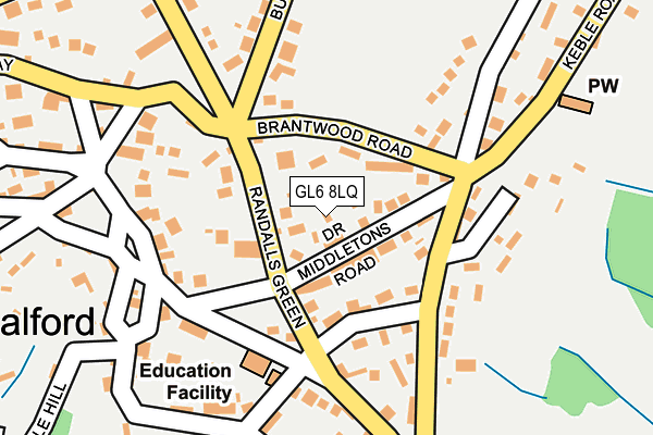 GL6 8LQ map - OS OpenMap – Local (Ordnance Survey)