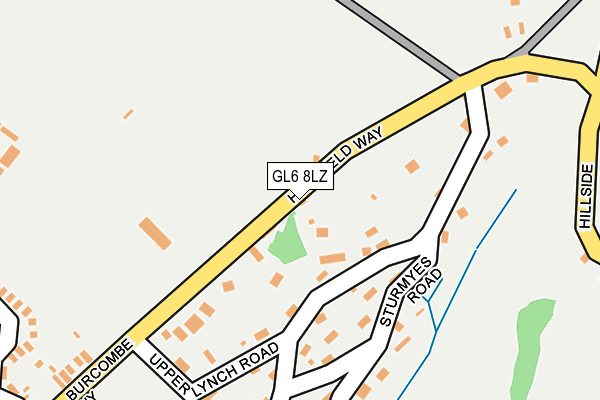 GL6 8LZ map - OS OpenMap – Local (Ordnance Survey)