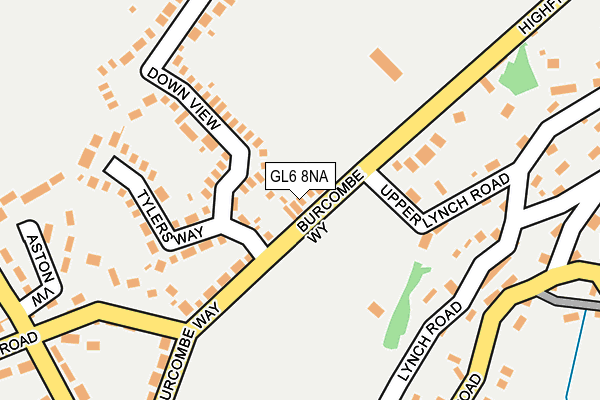 GL6 8NA map - OS OpenMap – Local (Ordnance Survey)