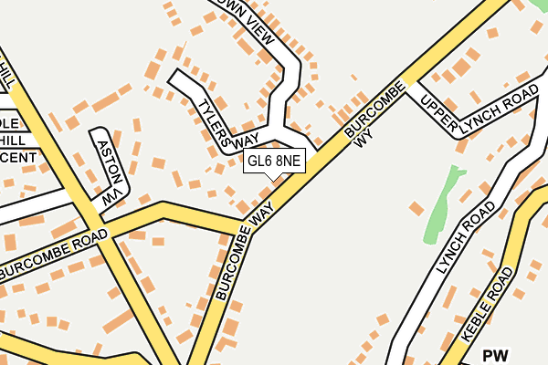 GL6 8NE map - OS OpenMap – Local (Ordnance Survey)