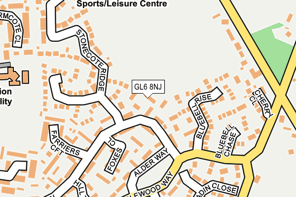 GL6 8NJ map - OS OpenMap – Local (Ordnance Survey)