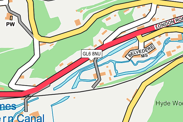 GL6 8NU map - OS OpenMap – Local (Ordnance Survey)