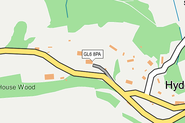 GL6 8PA map - OS OpenMap – Local (Ordnance Survey)