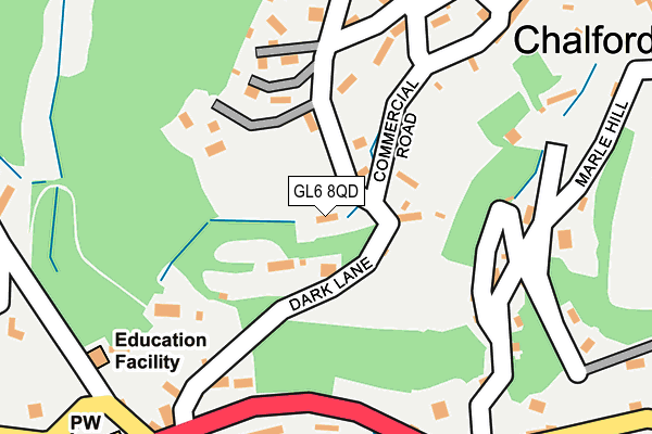 GL6 8QD map - OS OpenMap – Local (Ordnance Survey)