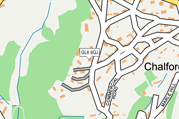 GL6 8QJ map - OS OpenMap – Local (Ordnance Survey)