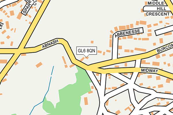 GL6 8QN map - OS OpenMap – Local (Ordnance Survey)