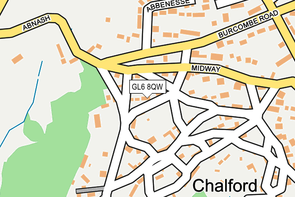 GL6 8QW map - OS OpenMap – Local (Ordnance Survey)