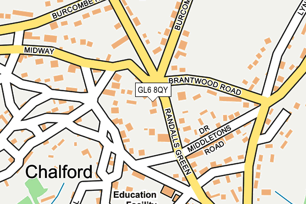 GL6 8QY map - OS OpenMap – Local (Ordnance Survey)
