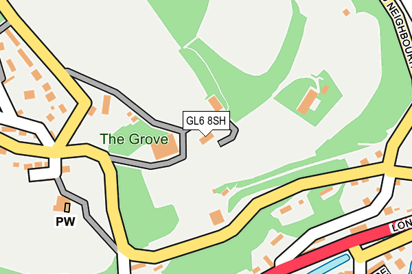 GL6 8SH map - OS OpenMap – Local (Ordnance Survey)