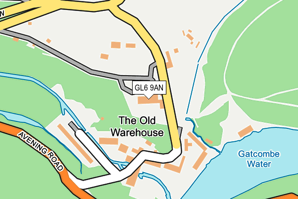 GL6 9AN map - OS OpenMap – Local (Ordnance Survey)