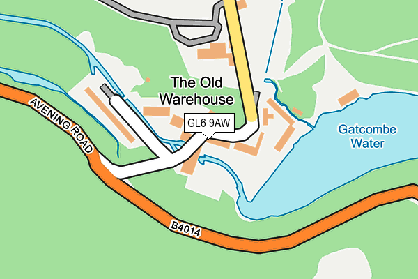 GL6 9AW map - OS OpenMap – Local (Ordnance Survey)