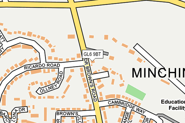 GL6 9BT map - OS OpenMap – Local (Ordnance Survey)