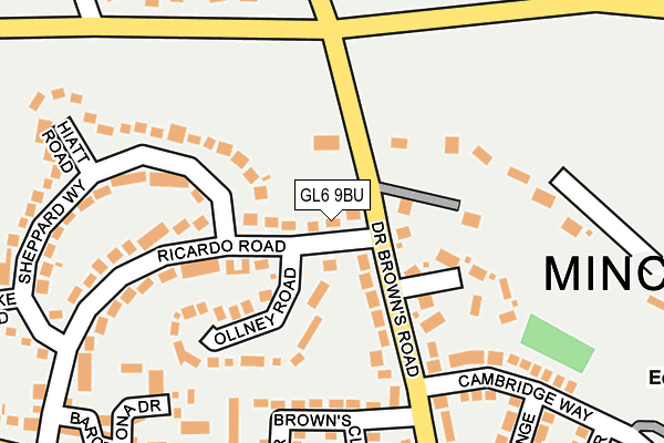 GL6 9BU map - OS OpenMap – Local (Ordnance Survey)