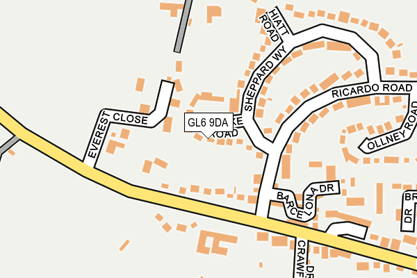 GL6 9DA map - OS OpenMap – Local (Ordnance Survey)