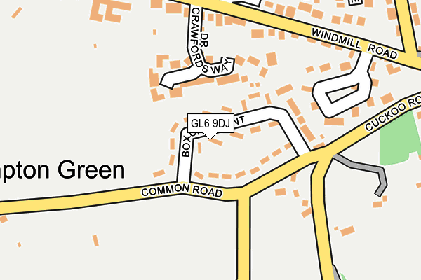GL6 9DJ map - OS OpenMap – Local (Ordnance Survey)